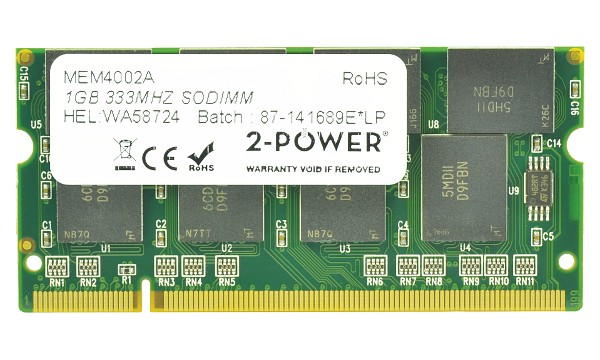 Satellite P30-145 1GB PC2700 333MHz SODIMM